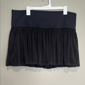 Athleta A-Game Mesh Skort 13.5” Black XL Womwns
